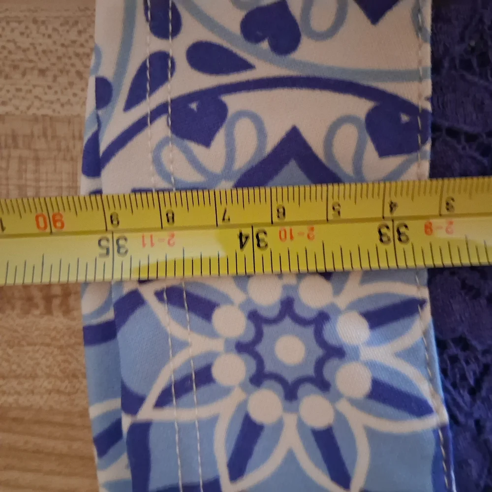 Bonnie Jean Girls Blue and White Patterned Sleeveless Dress Size 16